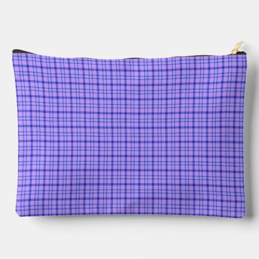 Pochette À Accessoires Purple Blue Plaid Classic Pattern Bright (Verso)