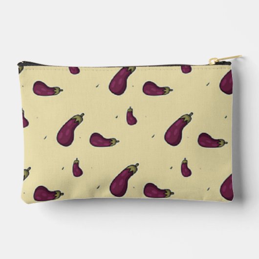 Pochette À Accessoires Purple eggplants (Verso)