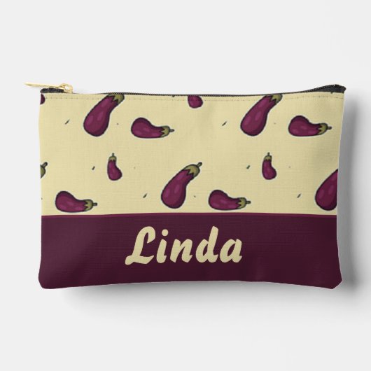 Pochette À Accessoires Purple eggplants (Recto)