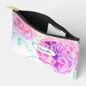 Pochette À Accessoires Purple Pink Rose Flower Pattern Watercolor Girls (Ouvrir)