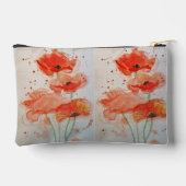 Pochette À Accessoires Purple Viola Watercolor Flower Girls Name Pansy (Verso)