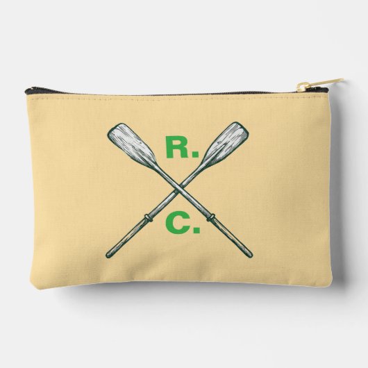Pochette À Accessoires R.C. Initials Nautical Rowing Oars (Verso)