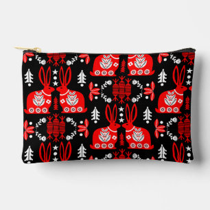 Pochette À Accessoires Rabbit Nordic Scandinavian Folk Art