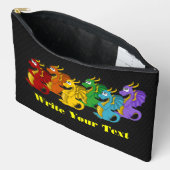 Pochette À Accessoires Rainbow colorful dragons cartoon  (Ouvrir)