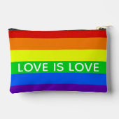 Pochette À Accessoires Rainbow Love is Love Gay pride (Verso)