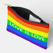 Pochette À Accessoires Rainbow Love is Love Gay pride (Ouvrir)