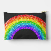 Pochette À Accessoires Rainbow Parties scintillant Pride LGBT blanc et no (Verso)
