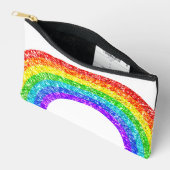 Pochette À Accessoires Rainbow Parties scintillant Pride LGBT blanc et no (Ouvrir)