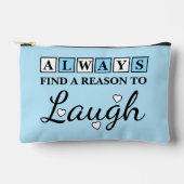 Pochette À Accessoires Raison de rire blanc bleu (Recto)