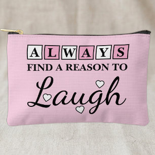 Pochette À Accessoires Raison de rire blanc rose