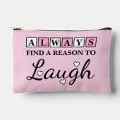 Pochette À Accessoires Raison de rire blanc rose (Recto)