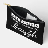 Pochette À Accessoires Raison de rire noir blanc (Ouvrir)