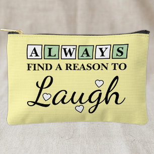 Pochette À Accessoires Raison de rire vert jaune