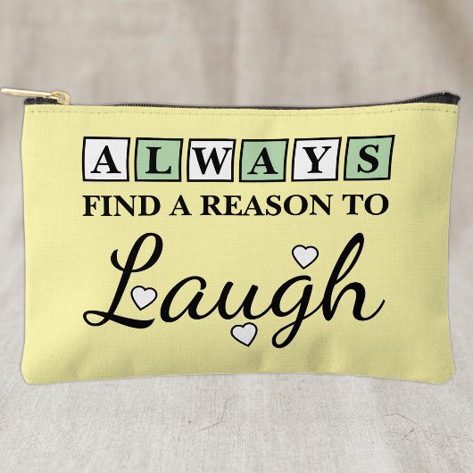 Pochette À Accessoires Raison de rire vert jaune