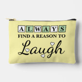 Pochette À Accessoires Raison de rire vert jaune (Recto)