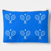 Pochette À Accessoires Raquettes de tennis Arrière - plan bleu (Verso)