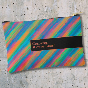 Pochette À Accessoires Rayons de lumière colorés tombant dans l'obscurité
