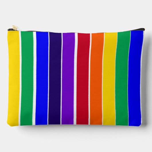Pochette À Accessoires Rayures arc-en-ciel (Recto)