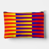 Pochette À Accessoires Rayures Bleu Rouge Jaune Petit (Verso)