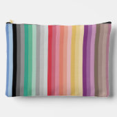 Pochette À Accessoires Rayures Colorées (Recto)