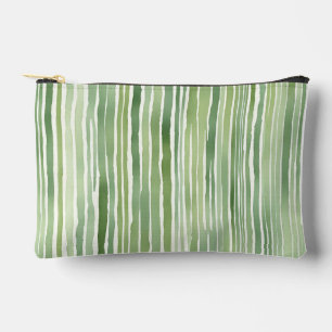 Pochette À Accessoires Rayures vertes