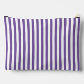 Pochette À Accessoires Rayures verticales classiques violettes et blanche (Verso)