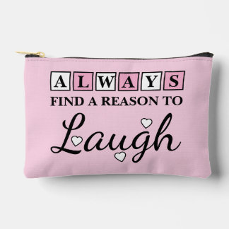 Pochette À Accessoires Reason to laugh white pink