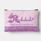 Pochette À Accessoires Rebekah nom commençant par R filles coque crayon (Recto)