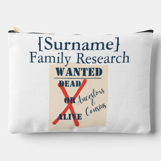 Pochette À Accessoires Recherche de la famille [Nom de famille] (Affiche 