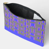 Pochette À Accessoires Rectangle gris Motif 8 (Ouvrir)