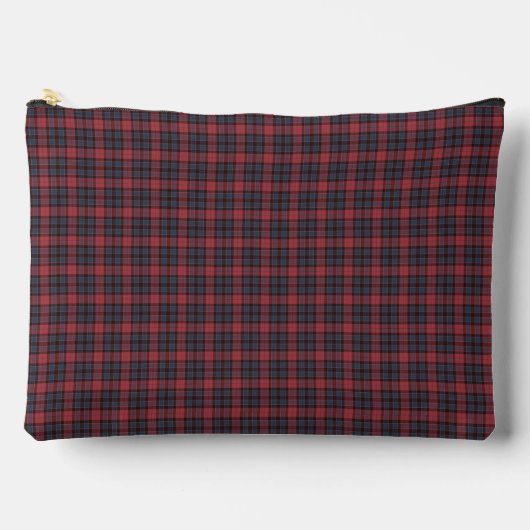 Pochette À Accessoires Red Blue Plaid Tartan Pattern (Recto)