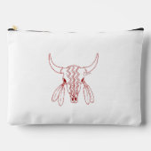 Pochette À Accessoires Red Ghost Dance Buffalo ligne poche blanche (Recto)
