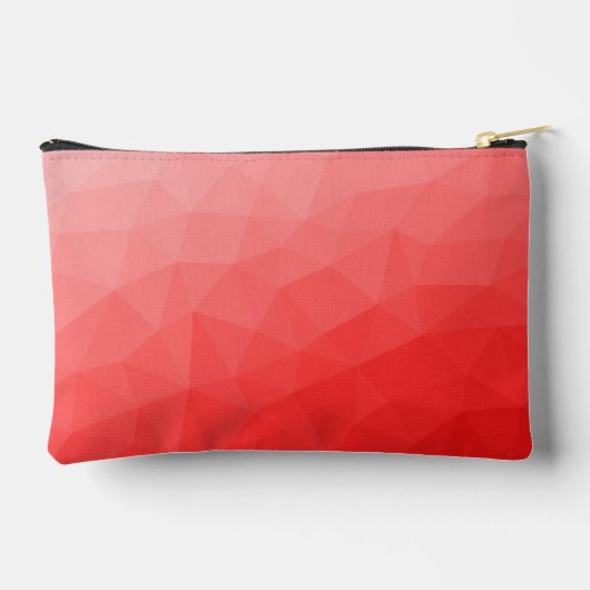 Pochette À Accessoires Red gradient geometric mesh pattern Monogram (Verso)