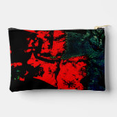 Pochette À Accessoires Red recycled Cut Sew Bag,Dark abstract texture (Verso)
