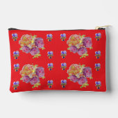 Pochette À Accessoires Red Rose Flower Pattern Shabby Watercolor Girls (Verso)