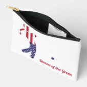 Pochette À Accessoires Reine du Vert | American Flag Golf Player (Ouvrir)