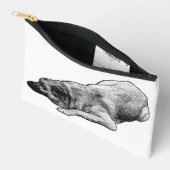 Pochette À Accessoires Relaxed Dots Dog Shares Gentle Festive Chic (Ouvrir)