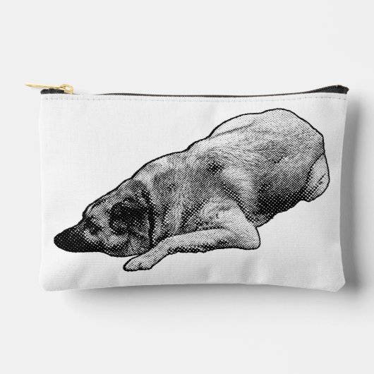 Pochette À Accessoires Relaxed Dots Dog Shares Gentle Festive Chic (Recto)