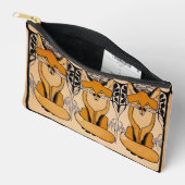 Pochette À Accessoires Renard Art Nouveau (Ouvrir)