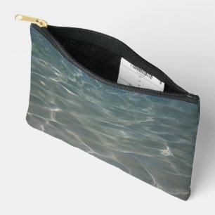 Pochette À Accessoires Résumé d'eau des Caraïbes Bleu Nature