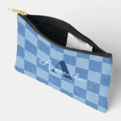 Pochette À Accessoires Retro À damiers Fade (Ouvrir)