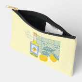 Pochette À Accessoires Rétro de la ferme de citron (Ouvrir)