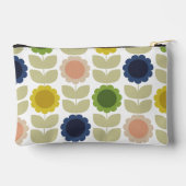 Pochette À Accessoires Retro Groovy Summer Flowers Stems (Verso)