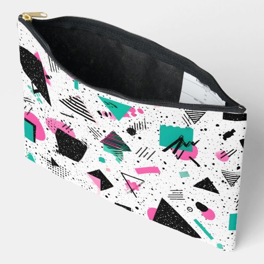 Pochette À Accessoires Retro Memphis Geometric Pattern (Ouvrir)