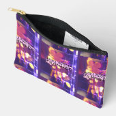 Pochette À Accessoires Rétro moderne cinéaste d'Hollywood en rose (Ouvrir)