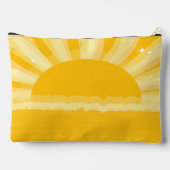 Pochette À Accessoires Retro Sunshine Fête de Mariage Pickleball (Verso)