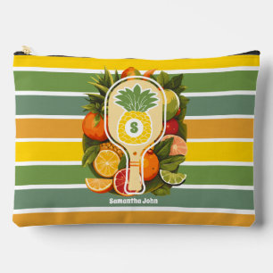 Pochette À Accessoires Retro Tropicale Ananas Pickleball Shower de Mariée