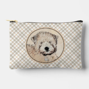 Pochette À Accessoires Revêtu doux Roue Peinture Terrier Art original