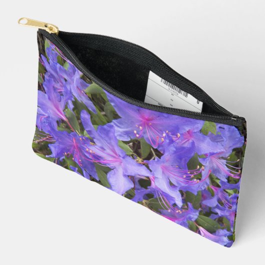 Pochette À Accessoires Rhododendron pourpre fleurit (Ouvrir)