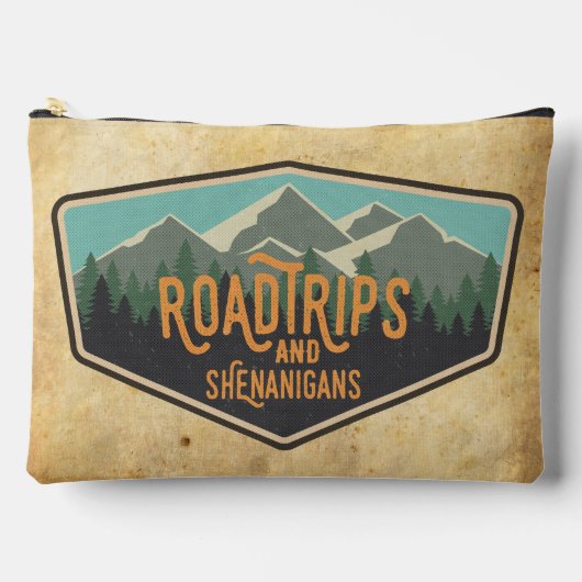 Pochette À Accessoires Road Trips & Shenanigans Outdoor Patch Zipper Bag (Recto)